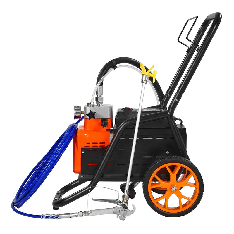 Ratiņu tipa bezgaisa krāsošanas pistole ar membrānas sūkni, 1700 W
