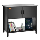 VEVOR Akvārija statīvs 151 l, tērauds un MDF, ar skapīti un elektrobloku, melns, 152 kg slodze