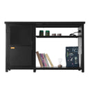 VEVOR 284 litru akvārija statīvs ar skapīti un iebūvētu barošanas paneli, tērauds un MDF, melns