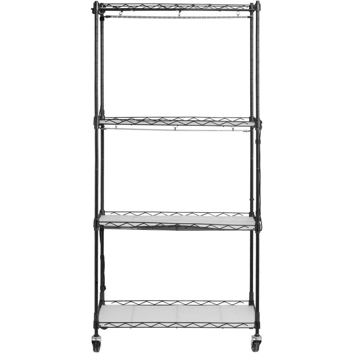 VEVOR Plant Stand with Grow Lights, 4 Tiers, 45W, 126.5 cm Height