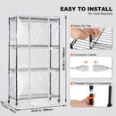 VEVOR Iekštelpu Augu Augšanas Plaukts ar Augšanas Gaismu, 4 Stāvi, 180W, 150 cm