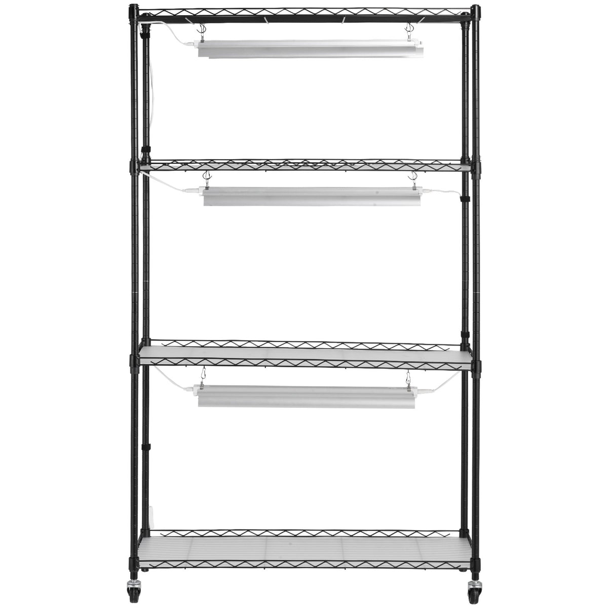 VEVOR Plant Stand with Grow Lights, 4 Tiers, 90W, 150 cm Height