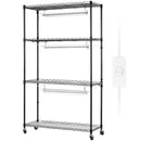 VEVOR augu statīvs ar audzēšanas gaismām, 4 līmeņi, 90W, 150 cm augsts