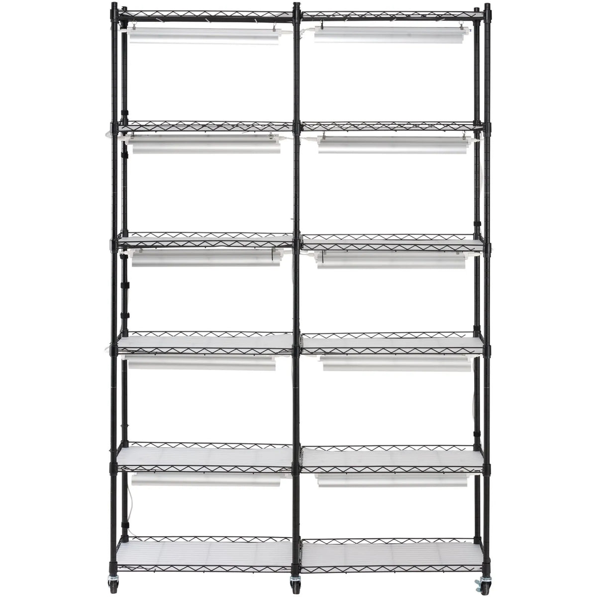 Augu statīvs ar augu lampu, 6 līmeņi, 200 W, 150 cm iekštelpu augu audzēšanas plaukts