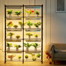 Augu statīvs ar augu lampu, 6 līmeņi, 200 W, 150 cm iekštelpu augu audzēšanas plaukts