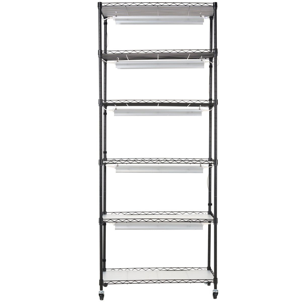 VEVOR Plant Stand with Grow Lights, 6 Tiers, 192W, 180 cm