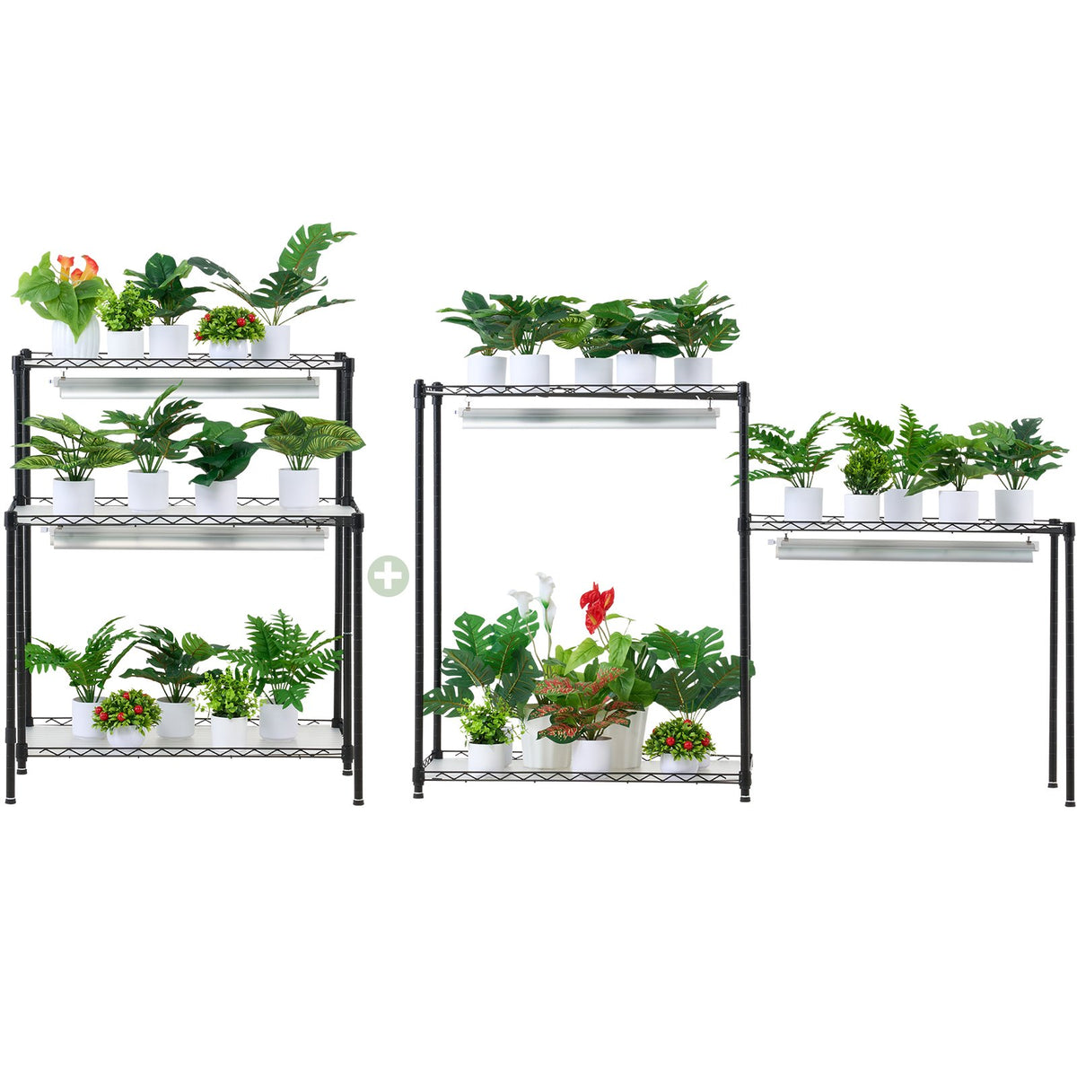 VEVOR Plant Stand with Grow Lights, 6 Tiers, 192W, 180 cm
