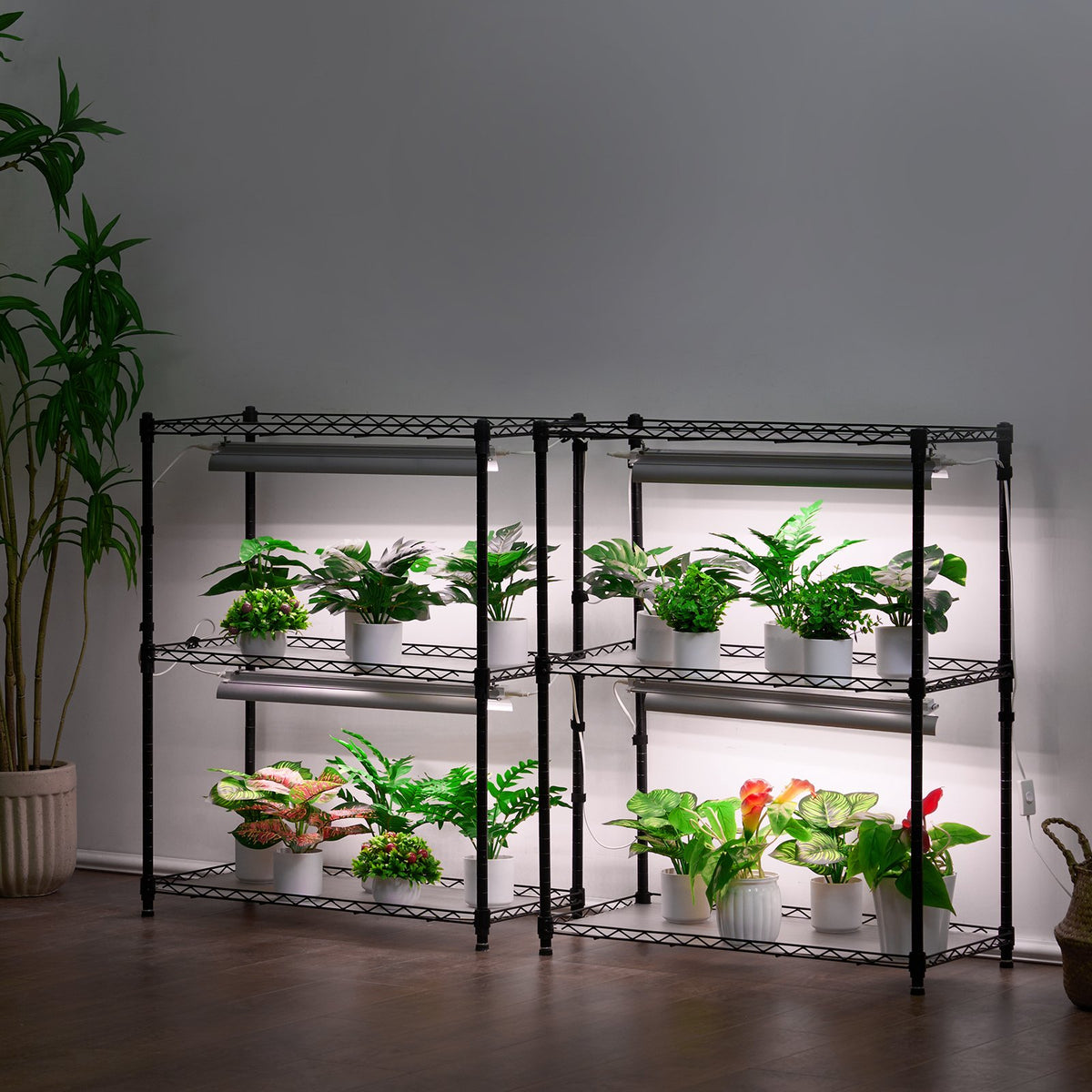 VEVOR Plant Stand with Grow Lights, 6 Tiers, 192W, 180 cm