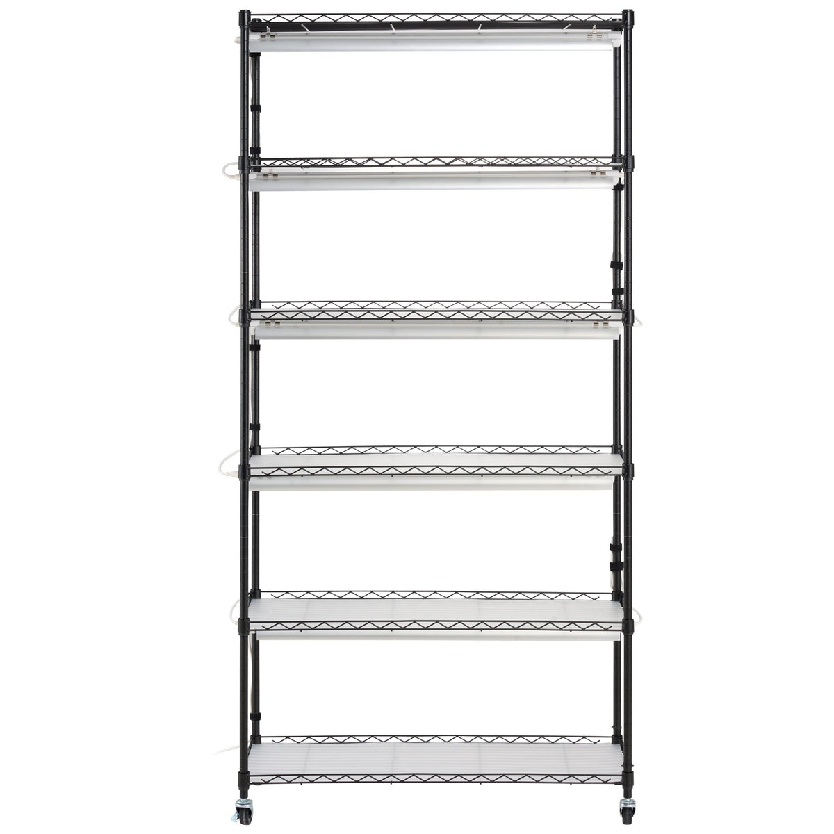 VEVOR Indoor Plant Growing Shelf with Grow Light, 6 Tiers, 180W, 180 cm