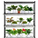 VEVOR Iekštelpu Augu Augšanas Plaukts ar Augšanas Gaismu, 6 Stāvi, 180W, 180 cm