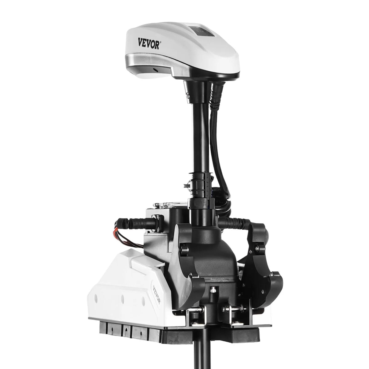 VEVOR Electric Trolling Motor for Boats, 55 lbs Thrust with GPS, 10 Speeds, Bow Mount Saltwater Use, Remote Control and LCD Battery Indicator, 914 mm Shaft Length