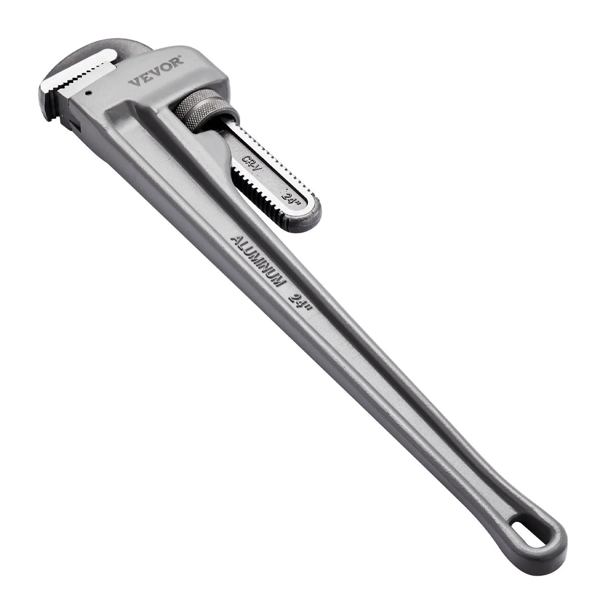 VEVOR Straight Pipe Wrench, 610 mm, Adjustable High-Strength Jaw, Ergonomic Handle, Hanging Design, Suitable for Water Pipes and Auto Repair
