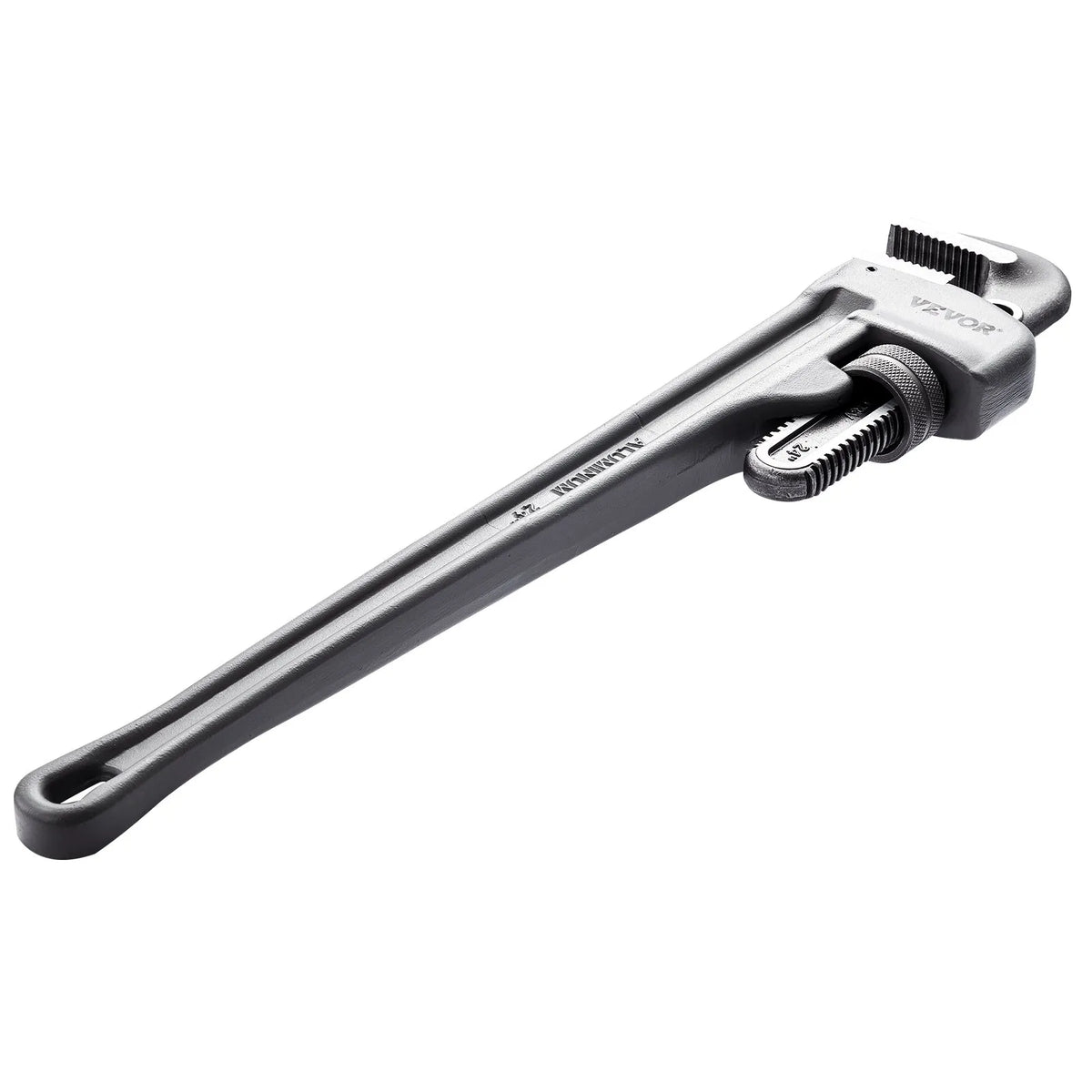 VEVOR Straight Pipe Wrench, 610 mm, Adjustable High-Strength Jaw, Ergonomic Handle, Hanging Design, Suitable for Water Pipes and Auto Repair