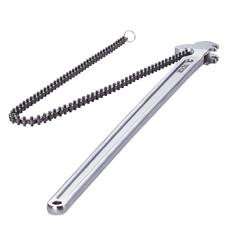 Ķēdes atslēga, 1220 mm, cauruļu diametrs līdz 340 mm, abpusēja darbība