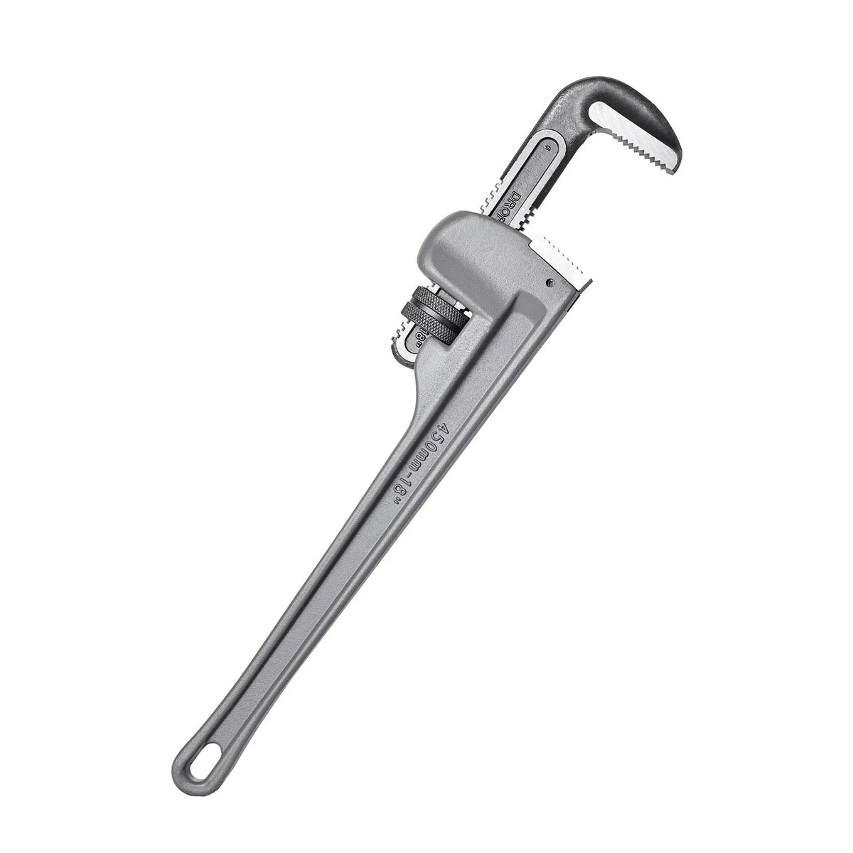 VEVOR Aluminium Straight Pipe Wrench 450 mm, Adjustable, CRV Jaws
