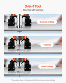 VEVOR magnētiskā urbjmašīna, 1400 W, 50 mm urbuma diametrs, 0–850 apgr./min ātrums, reversā virziena funkcija, magnētiskā urbjmašīna metāla virsmām, elektriskā urbjmašīna rūpniecībai un mājas darbiem