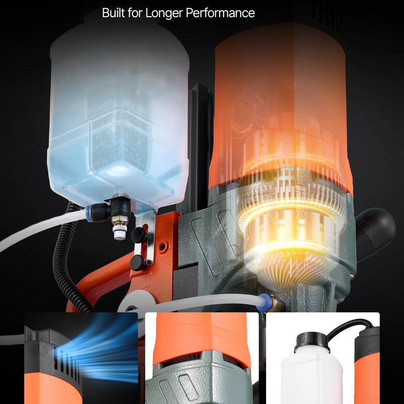 VEVOR magnētiskā urbjmašīna, 1400 W, 50 mm urbuma diametrs, 0–850 apgr./min ātrums, reversā virziena funkcija, magnētiskā urbjmašīna metāla virsmām, elektriskā urbjmašīna rūpniecībai un mājas darbiem