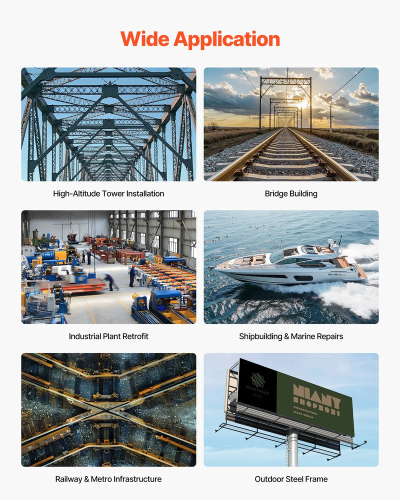 VEVOR magnētiskā urbjmašīna, 1400 W, 50 mm urbuma diametrs, 0–850 apgr./min ātrums, reversā virziena funkcija, magnētiskā urbjmašīna metāla virsmām, elektriskā urbjmašīna rūpniecībai un mājas darbiem