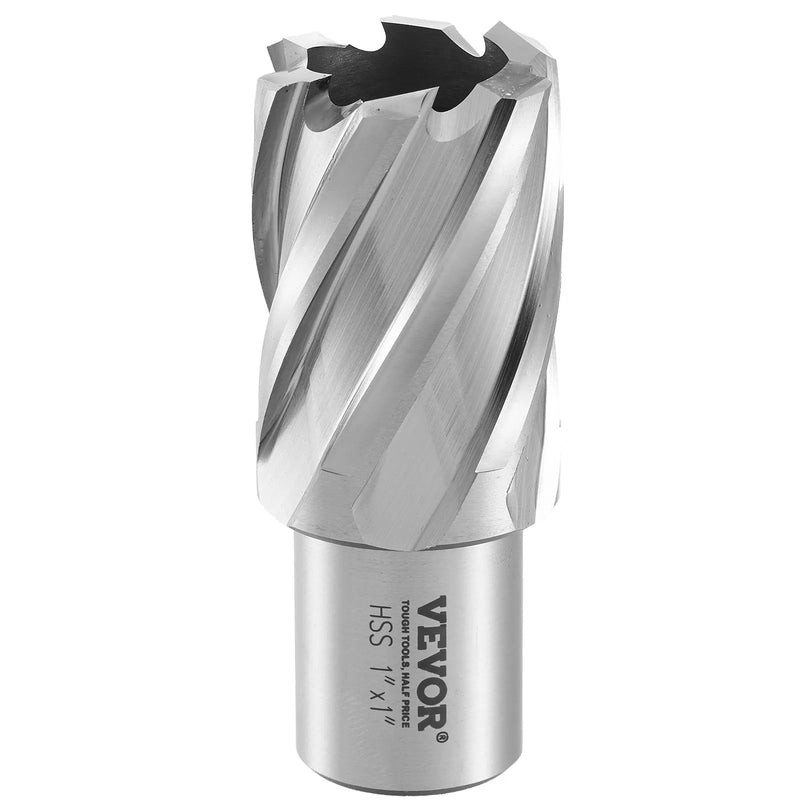 VEVOR gredzenurbju komplekts magnētiskajām urbjmašīnām, 13 gab., Weldon kāts, griešanas dziļums 25 mm, griešanas diametrs 11–27 mm, M2AL ātrgriezējtērauds, 2 pilotadatas, sešstūra atslēga un pārnēsājams koferis