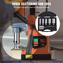 VEVOR gredzenurbju komplekts, 6 gab., Weldon kāts, griešanas dziļums 50 mm, griešanas diametrs 25–50 mm, M2AL ātrgriezējtērauds, ar 2 pilotadatām un pārnēsājamu koferi, lietošanai ar magnētiskajām urbjmašīnām