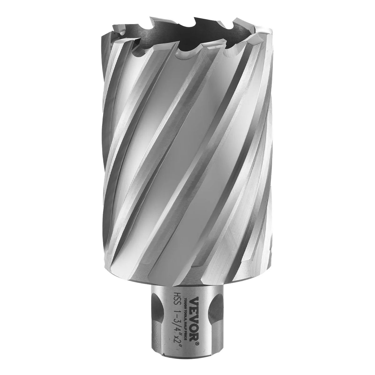 VEVOR Magnetic Drill Bit Set, 6 Pieces, Universal Shank, Cutting Depth 51 mm, Cutting Diameter 25–51 mm, M2AL High-Speed Steel, 2 Pilot Pins and Carrying Case