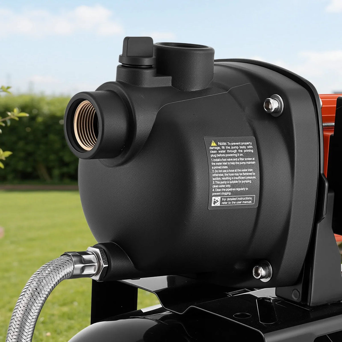 VEVOR seklā akas strūklas sūknis ar spiedtvertni 1,1 ZS, 230 V, 5000 l/h, 19 l tvertne, automātiska ūdens padeves sistēma ar spiediena slēdzi 1,4–2,8 bar, paredzēts mājai, dārzam un zālienam - ZEMLETES.LV