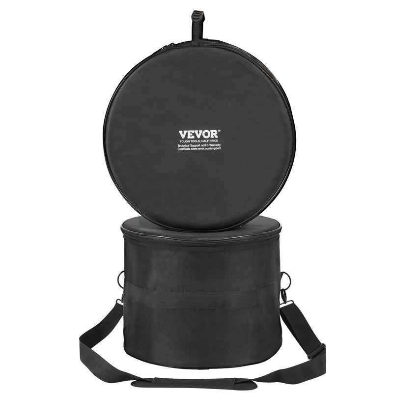VEVOR 5-daļīgs bungasomu komplekts, 1680D Oxford audums, salokāms ar plecu siksnu, piemērots 56 cm lielajai bungai, 30 cm, 33 cm un 41 cm tomiem, 35 cm virsdungai