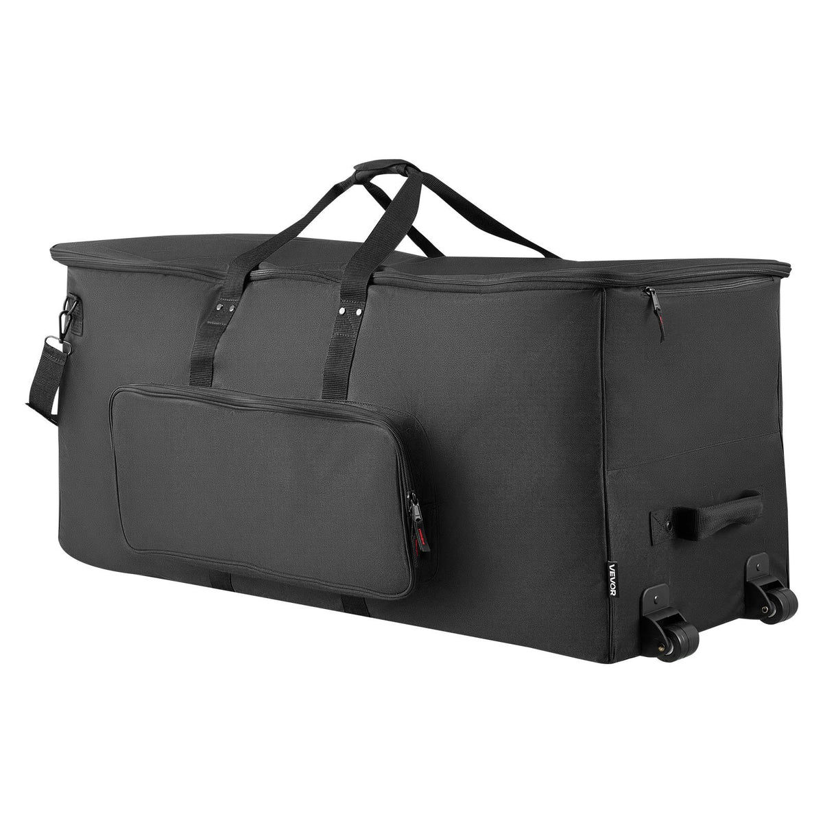VEVOR Electronic Drum Bag with Wheels 92 × 42 × 41 cm, 600D, Padded, Removable Compartments
