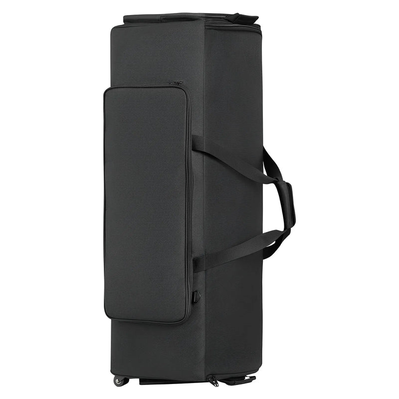 VEVOR bungu statīvu transportēšanas soma ar riteņiem 1680D, PVC riteņi, vairākas kabatas, melna