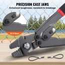 Knaiblju komplekts vadu troses knaiblēšanai līdz 2,2 mm, ar troses cilpas uzmavas knaiblēšanas instrumentu, kabeļa griezēju un 160 alumīnija sprādzēm, ar teflona pārklājumu un pretrūsas aizsardzību, zvejas