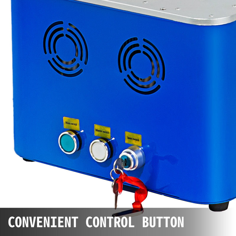 VEVOR 20W Šķiedru lāzera gravēšanas mašīna, integrēta šķiedru lāzera marķēšanas iekārta