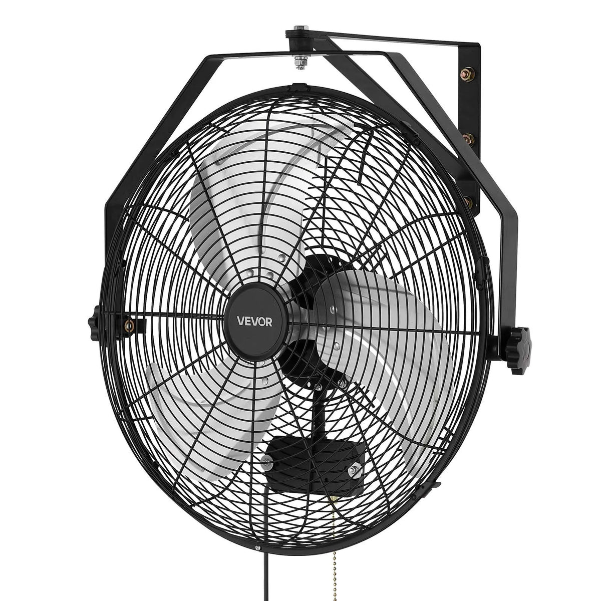 VEVOR seinaventilaator, 450 mm, IP44, 3 kiirust, suur õhuvoolu ulatus, reguleeritav pöördenurk, võimas, tööstuseks, äripindadele, garaažidesse, töökodadesse ja spordisaalidesse