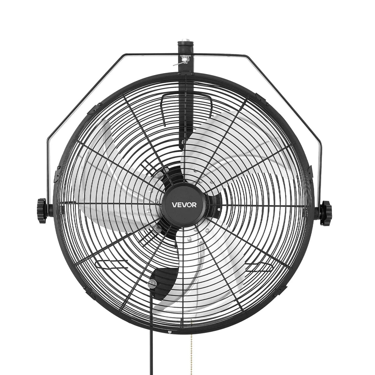 VEVOR seinaventilaator, 450 mm, IP44, 3 kiirust, suur õhuvoolu ulatus, reguleeritav pöördenurk, võimas, tööstuseks, äripindadele, garaažidesse, töökodadesse ja spordisaalidesse