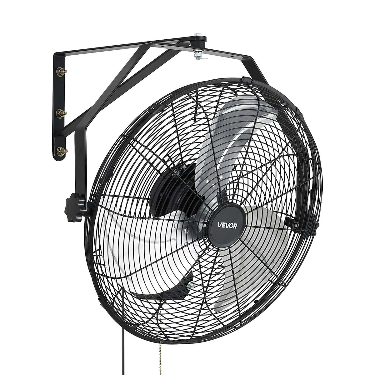 VEVOR seinaventilaator, 450 mm, IP44, 3 kiirust, suur õhuvoolu ulatus, reguleeritav pöördenurk, võimas, tööstuseks, äripindadele, garaažidesse, töökodadesse ja spordisaalidesse