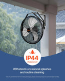 Rūpnieciskais sienas ventilators 44,6 cm, 3 ātrumi