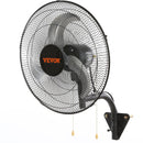 VEVOR 73W sienas ventilators, metāla, 44.5 cm, 3 ātrumi, max jauda 4000 CFM