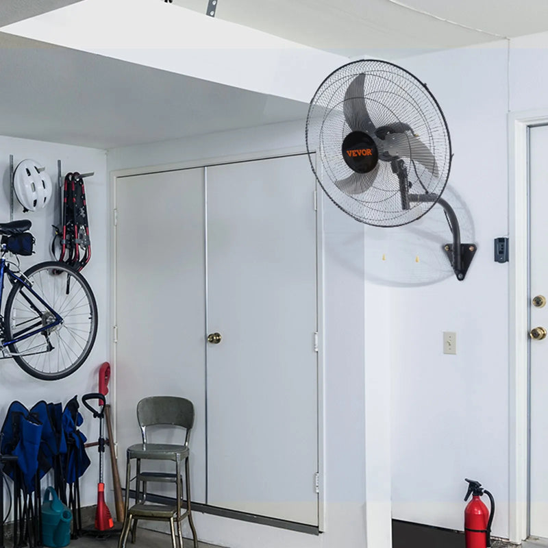 Sienas ventilators metāla 49 cm 3 ātrumi