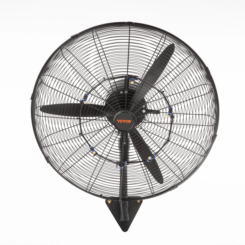 61 cm oscilējošs sienas miglotājs ventilators metāla 3 ātrumi 115 W