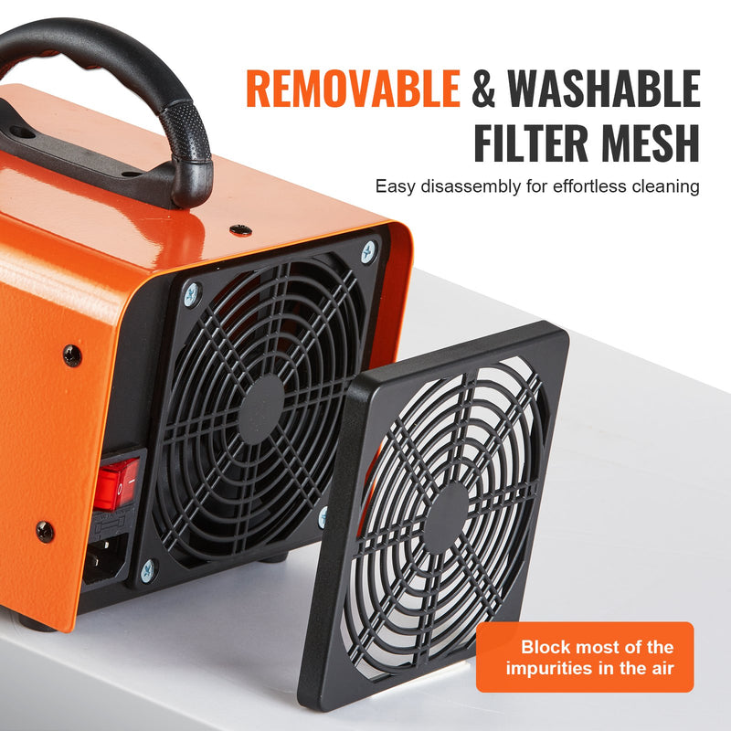 VEVOR ozona ģenerators 12 000 mg/h ar taimeri 0–120 min