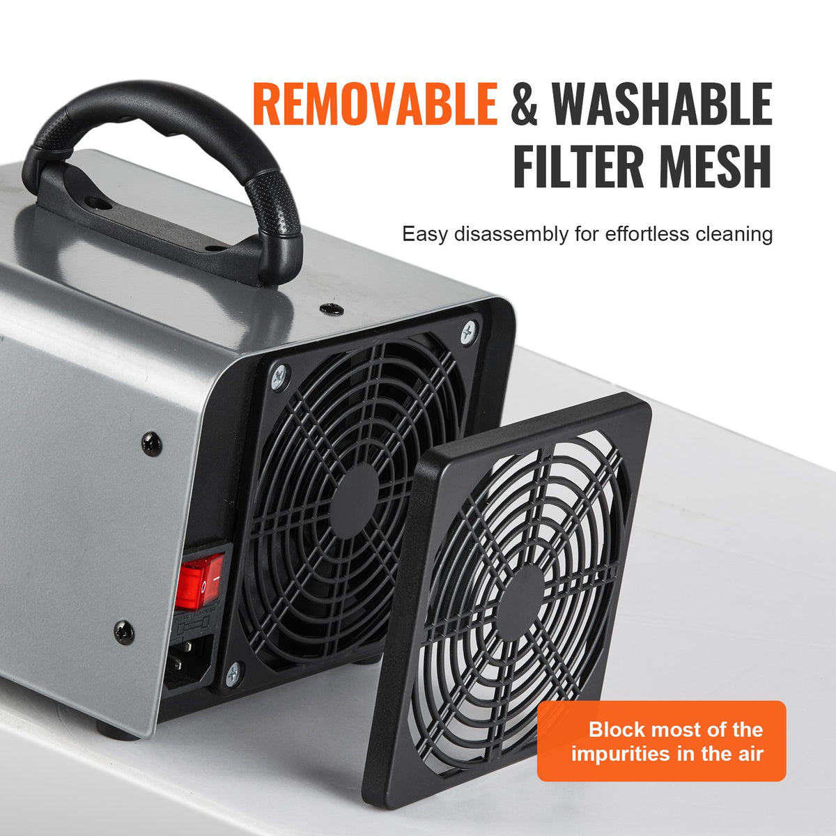 VEVOR Ozone Generator, 36,000 mg/h, Air Purifier and Odour Eliminator with 0-120 min Timer