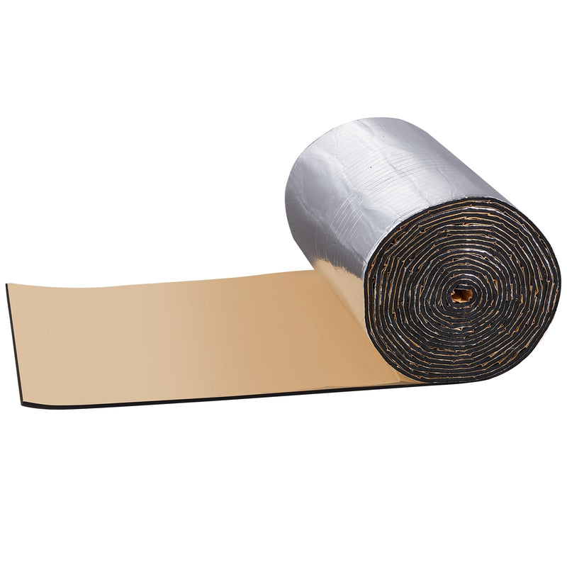 VEVOR automašīnas skaņas izolācijas paklājs – 5 mm biezs, 3,3 m² trokšņa slāpēšanas un siltumizolācijas materiāls ar augstas blīvuma putu slāni un ūdensdrošu divslāņu konstrukciju