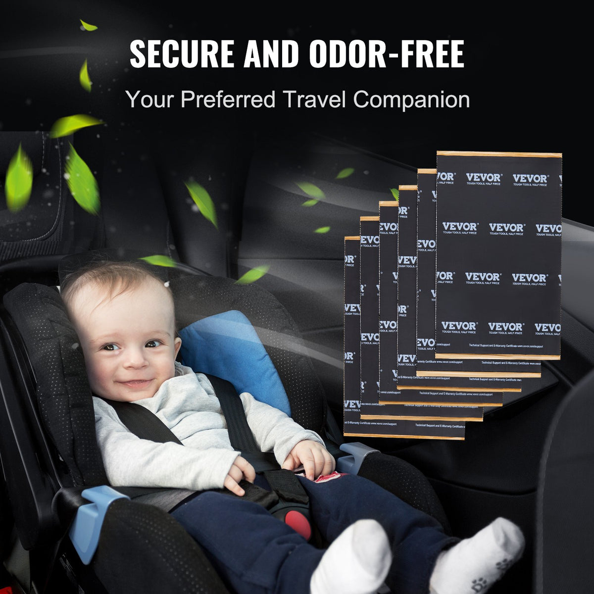 VEVOR Car Sound Insulation Mat – 5.1 mm Thick, 2.3 m² Butyl Noise Damping Material, Vibration and Sound Insulation for Vehicles