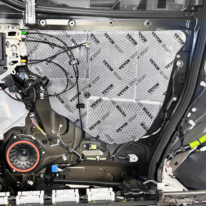 VEVOR automašīnas trokšņu slāpēšanas matracis, 80 mil, 3,3 m², butila trokšņu izolators automašīnām, vibrācijas slāpēšanas materiāls
