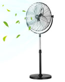 VEVOR rūpnieciskais statīva ventilaatorid, 3 ātrumi, augstums regulējams nr 115 līdz 147 cm