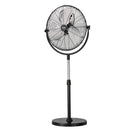 VEVOR rūpnieciskais statīva ventilaatorid, 3 ātrumi, augstums regulējams nr 115 līdz 147 cm