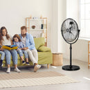 VEVOR rūpnieciskais statīva ventilaatorid, 3 ātrumi, augstums regulējams nr 115 līdz 147 cm