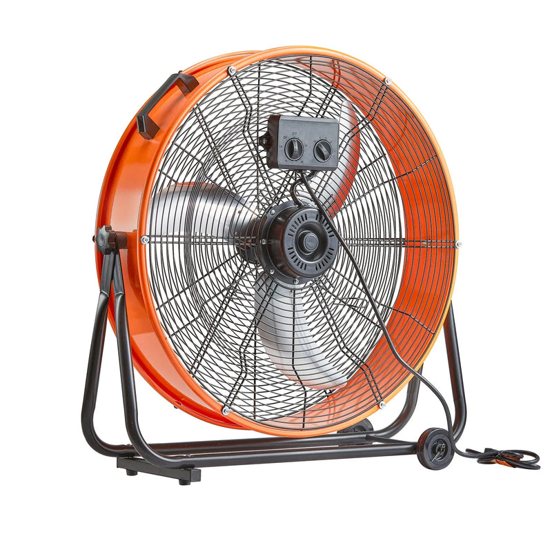 Rūpnieciskais grīdas ventilators 61 cm, 3 ātrumi, taimeris, noliktavām