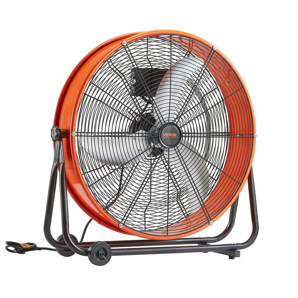 Rūpnieciskais grīdas ventilators 61 cm, 3 ātrumi, taimeris, noliktavām