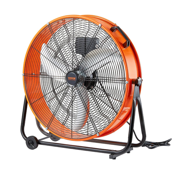 Rūpnieciskais grīdas ventilators 61 cm, 3 ātrumi, taimeris, noliktavām