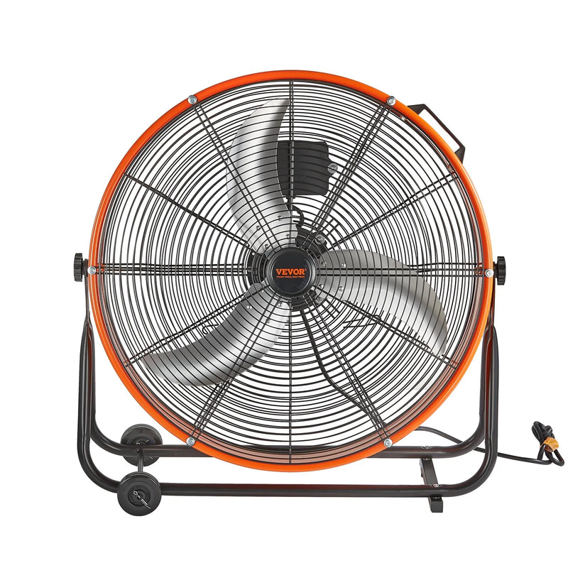 Rūpnieciskais grīdas ventilators 61 cm, 3 ātrumi, taimeris, noliktavām
